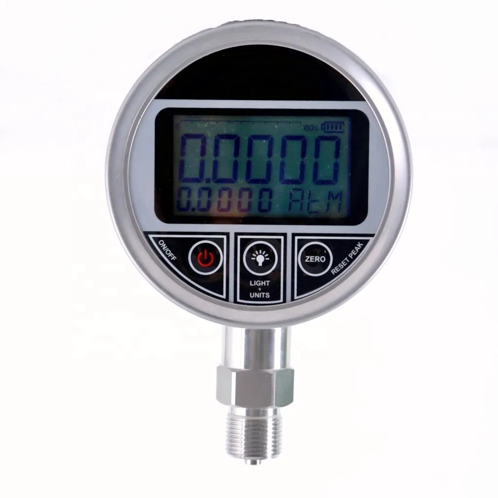 Digital Pressure Gauge G 1/4 Male Connector, Oil Gas Water Pressure Gauge 400bar 0-40MPa 5800psi
