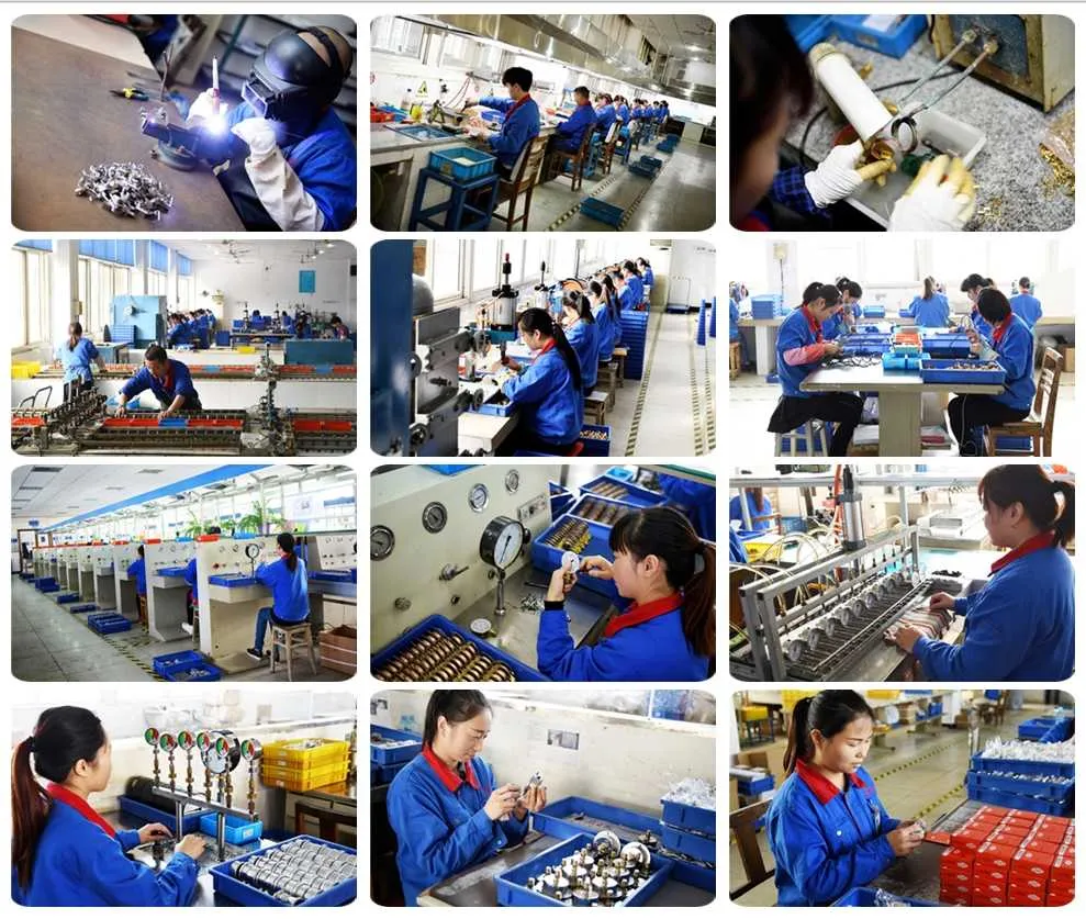 Double Needle Pressure Gauge-Pressure Gauge with Alerm-Red Pointer Pressure Gauge