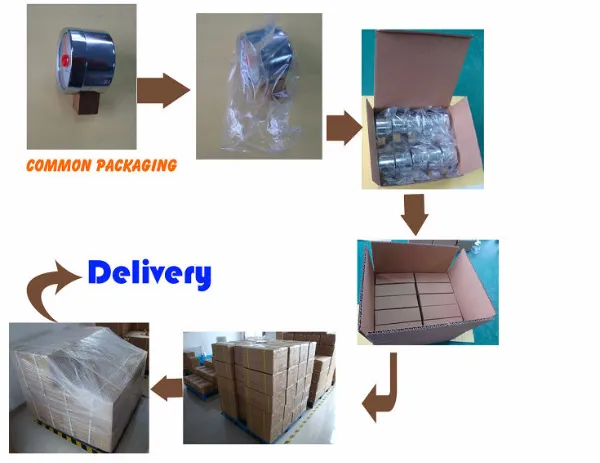 Factory Price 60mm 2.5" 6 Bar Plastic Pressure Gauge