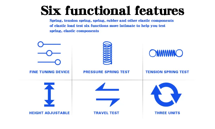 Medium Test Range From 50 to 500n Digital Display Spring Tension and Compression Testing Machine
