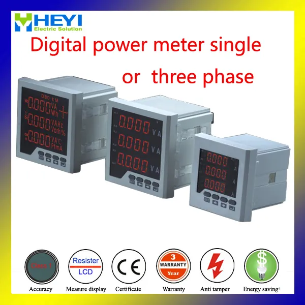 Multi Tariff Harmonic Measure Monitor Meter with Modbus