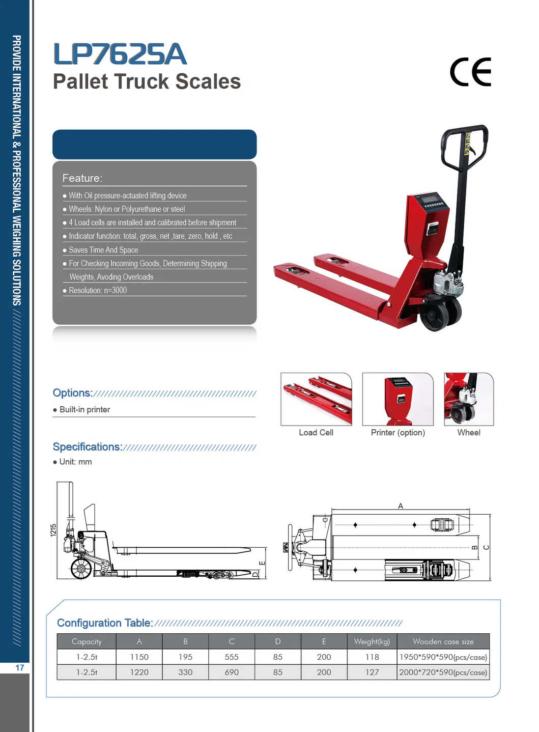 Portable Adjustable Electric Pallet Jack Scale Hand Pallet Jack Scale
